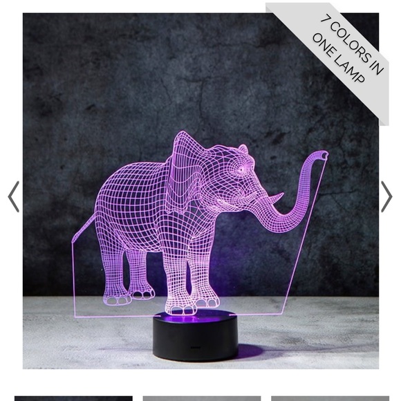 ELEPHANT 3D ILLUSION LAMP - Picture 6 of 11